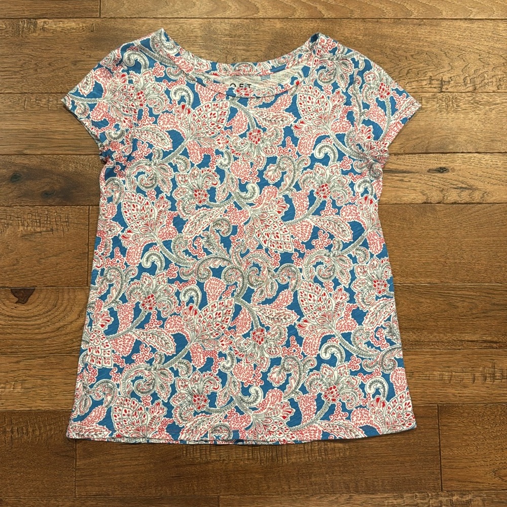 Loft Women’s Vintage Soft Short-Sleeve Tee Shirt - Paisley - Size S